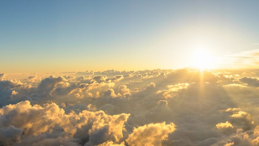 Clouds sky sun